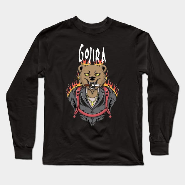 Bear gojira vintage Long Sleeve T-Shirt by PROALITY PROJECT